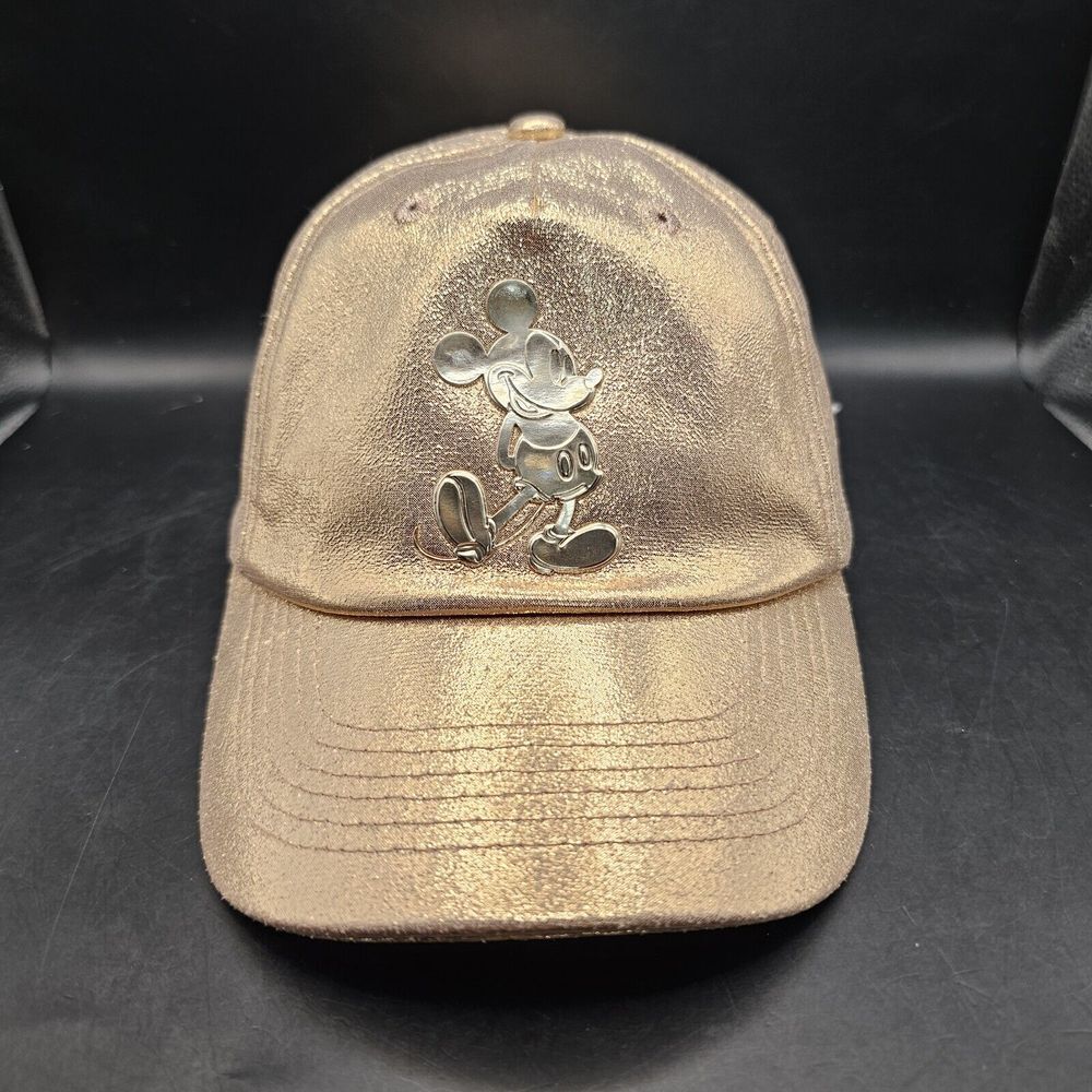 Mickey Mouse Rose‎ Gold Baseball Cap Toddler Adjustable Strapback
